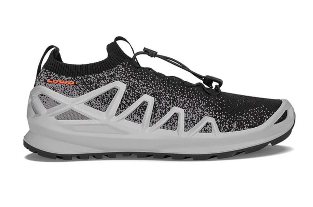 LOWA Mens Fusion Lo Shoes Gray Black Knit Size 12 NIB After Sport Recovery Shoes
